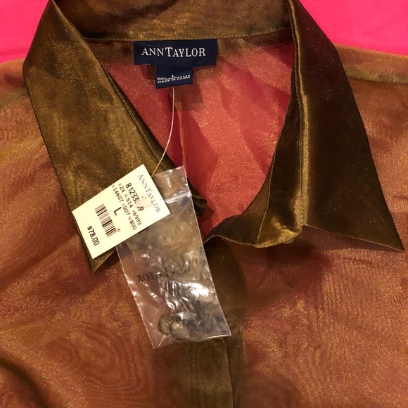 Gold Ann Taylor Blouse - Picture 3 of 4